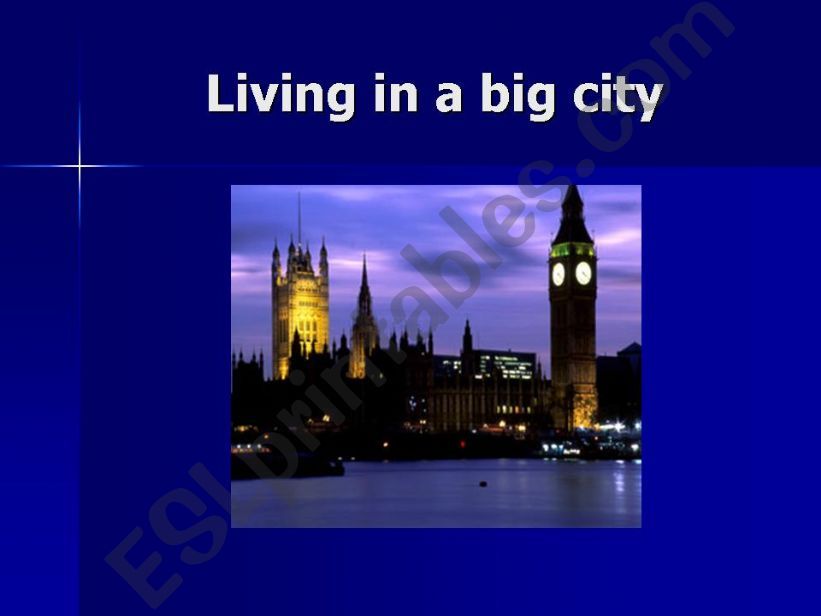 ppt advantange living in city and village