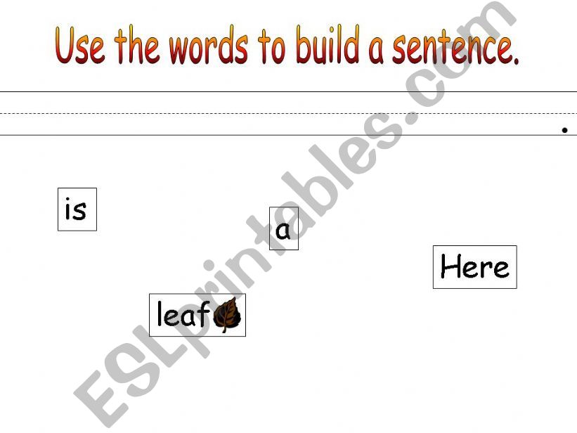 Building sentence 1 powerpoint