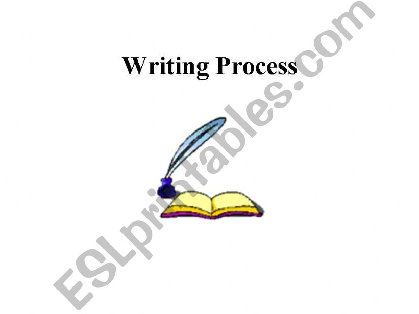 Writing Process powerpoint