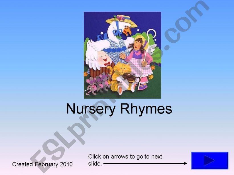 Nursery Rhymes  powerpoint