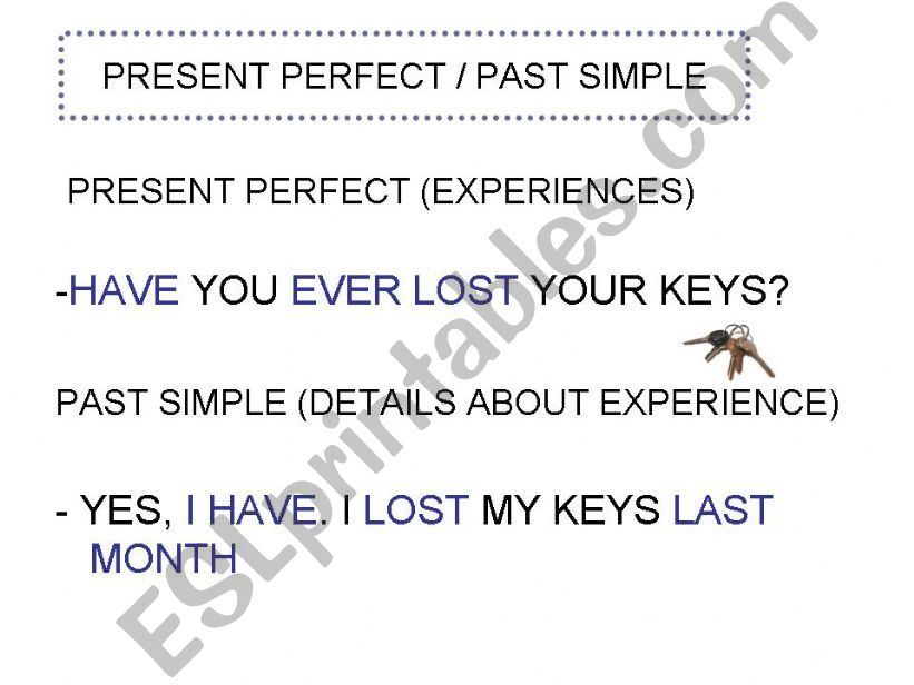 PRESENT PERFECT / PAST SIMPLE PRACTICE