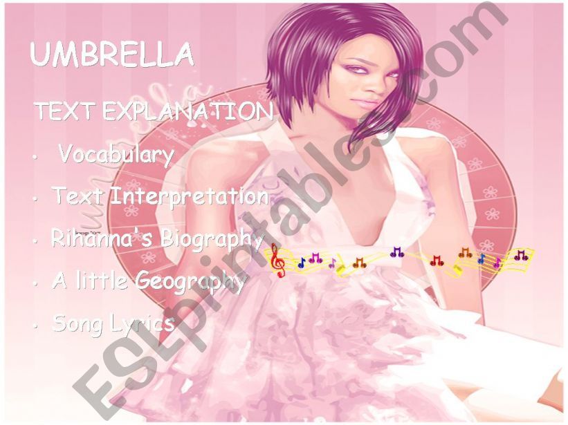 Umbrella Song Lesson Plan powerpoint