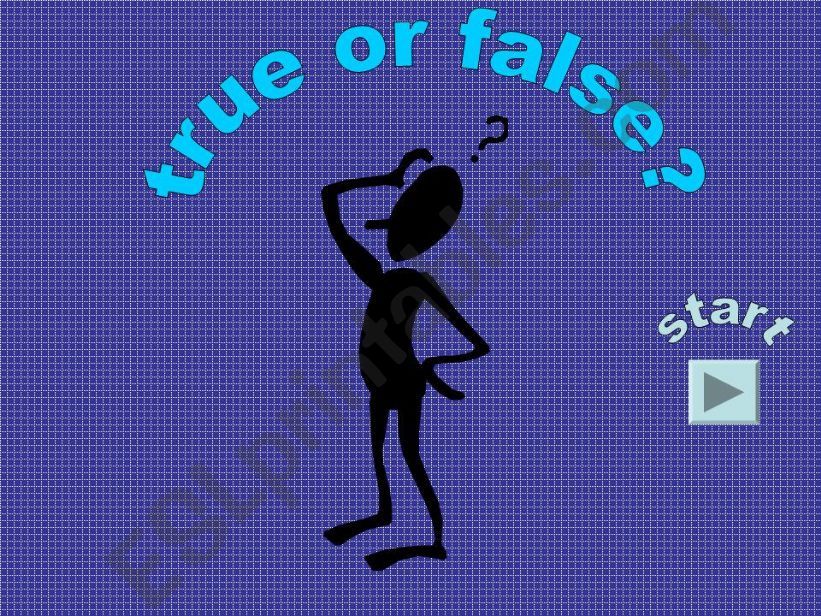 True or False Game powerpoint