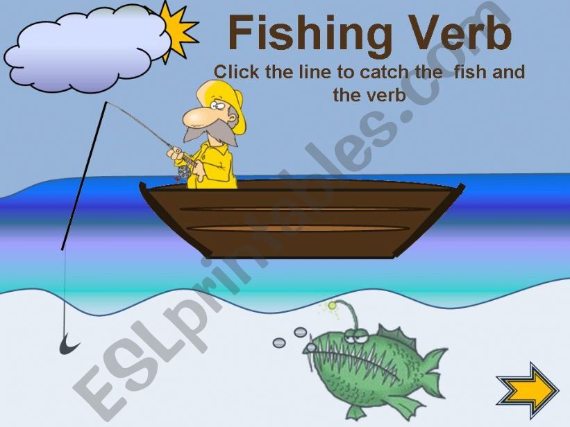 Fishing verbs  powerpoint