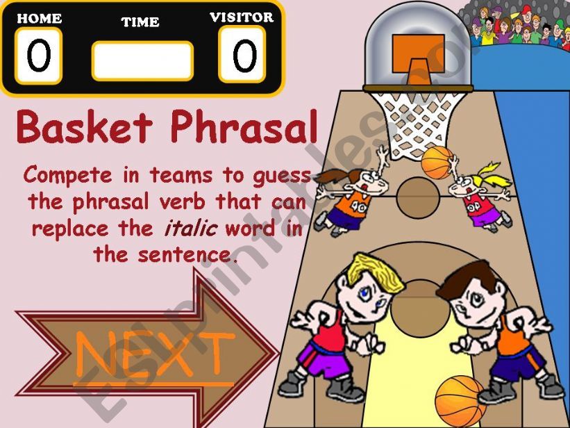 Basket Phrasal verbs powerpoint