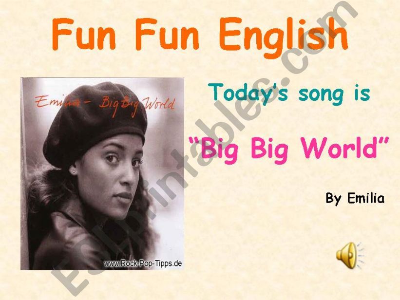 Popsong English: Big Big World