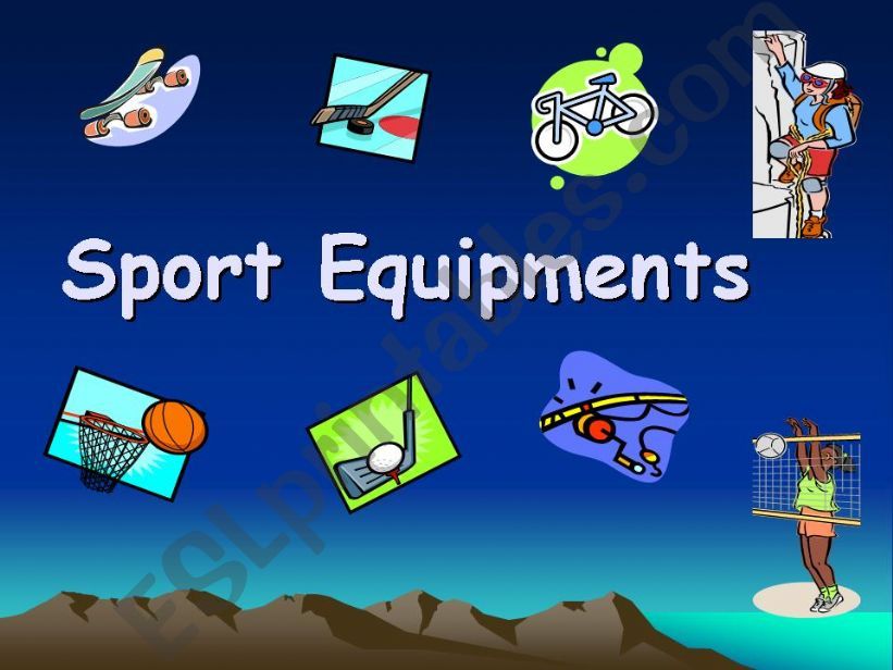 Sport Equiptment ( 1 0f 4 ) powerpoint