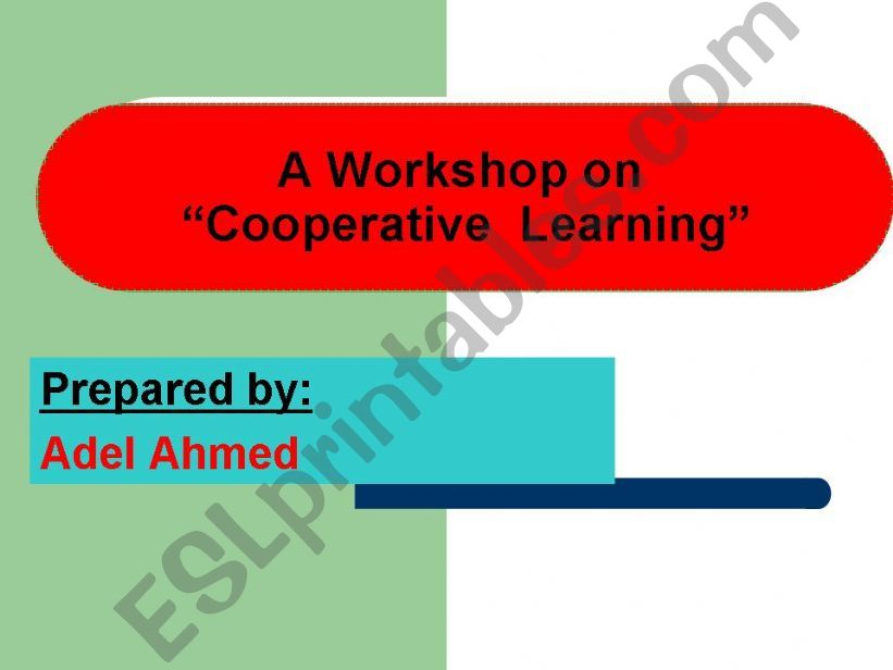 Cooperative learning workshop powerpoint