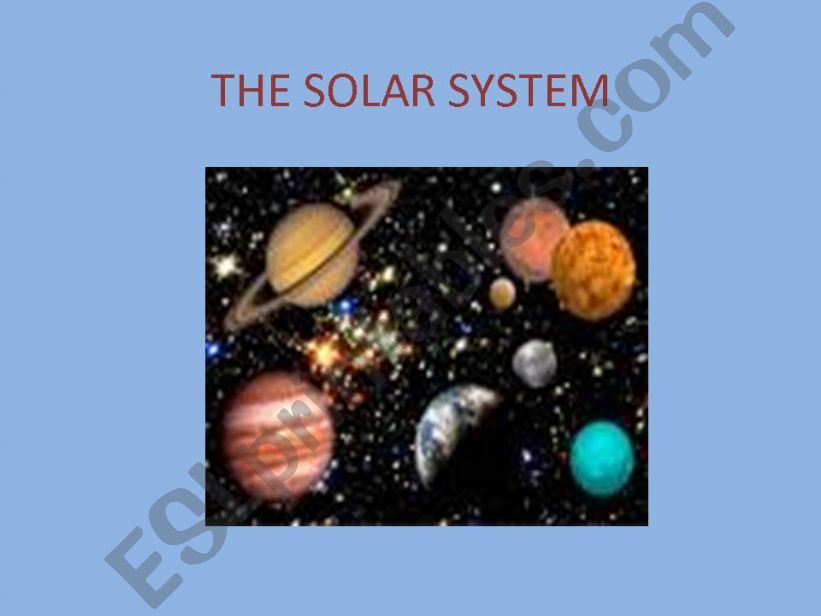 The Solar System powerpoint