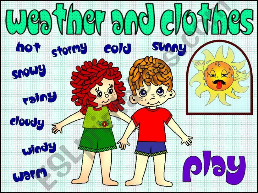 Weather and Clothes - Game powerpoint