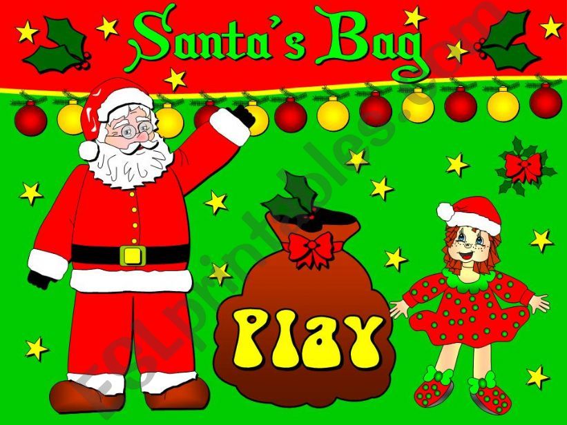 Santas Bag - Toys Game powerpoint