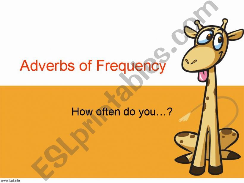 Adverbs of Frequency powerpoint