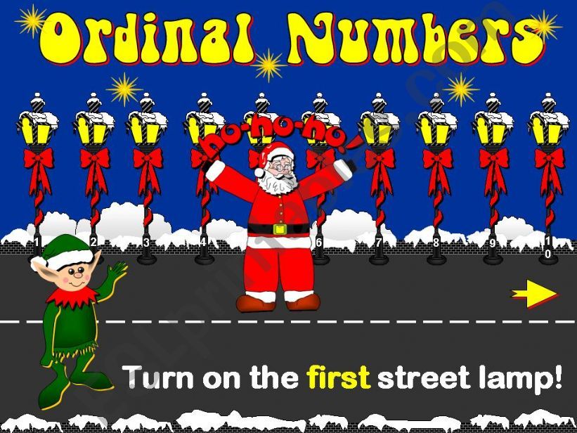 Ordinal Numbers (1st-10th) - Game