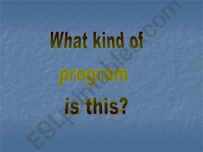 TV Program powerpoint