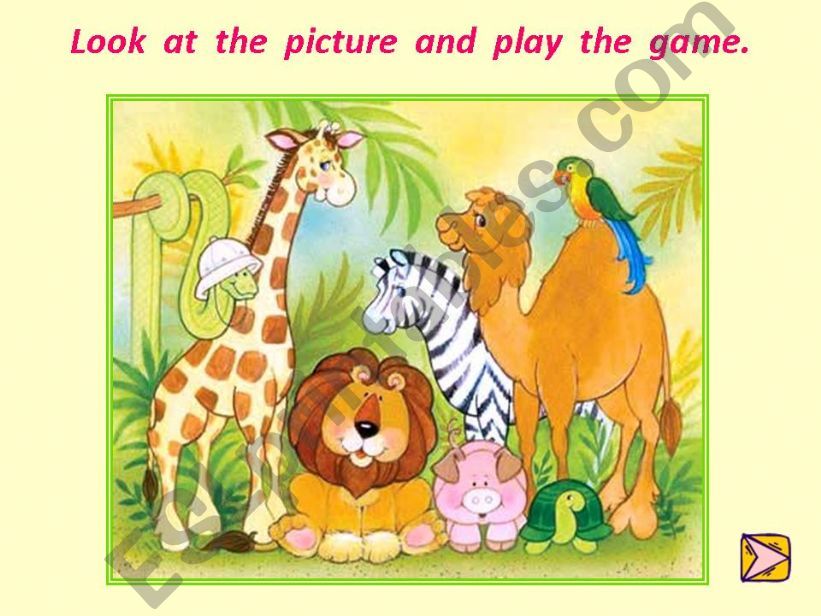 animals memory game powerpoint