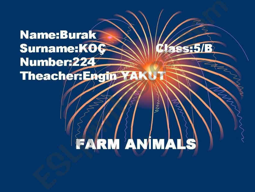 farm animals powerpoint