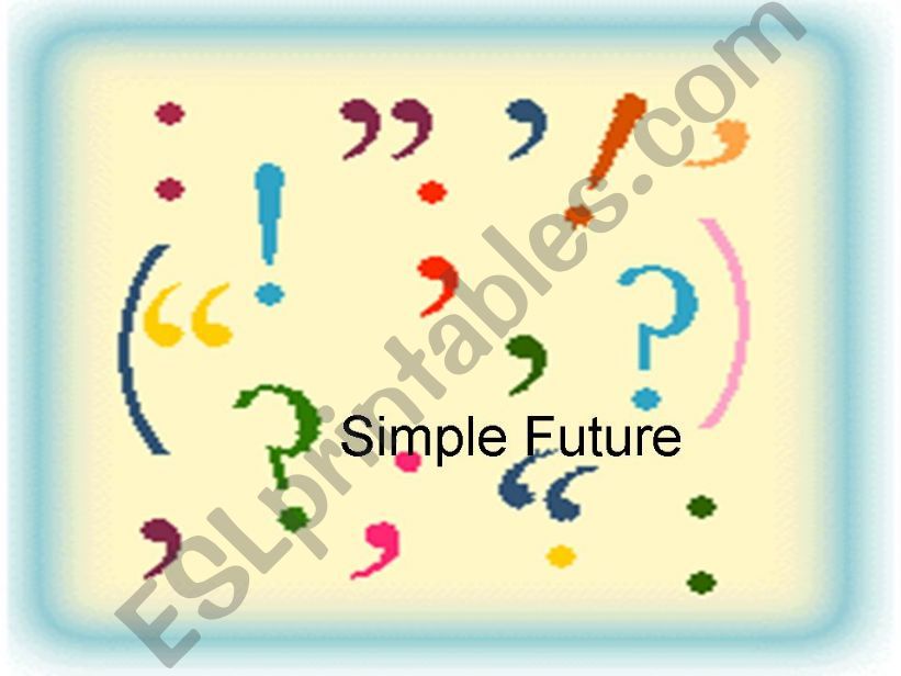 Simple Future powerpoint
