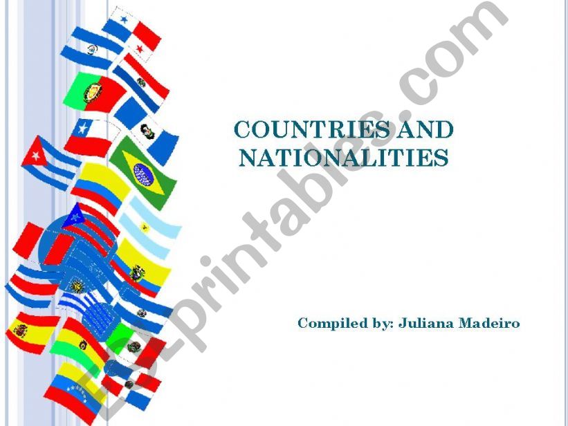 Countries and Nationalities Caricatures