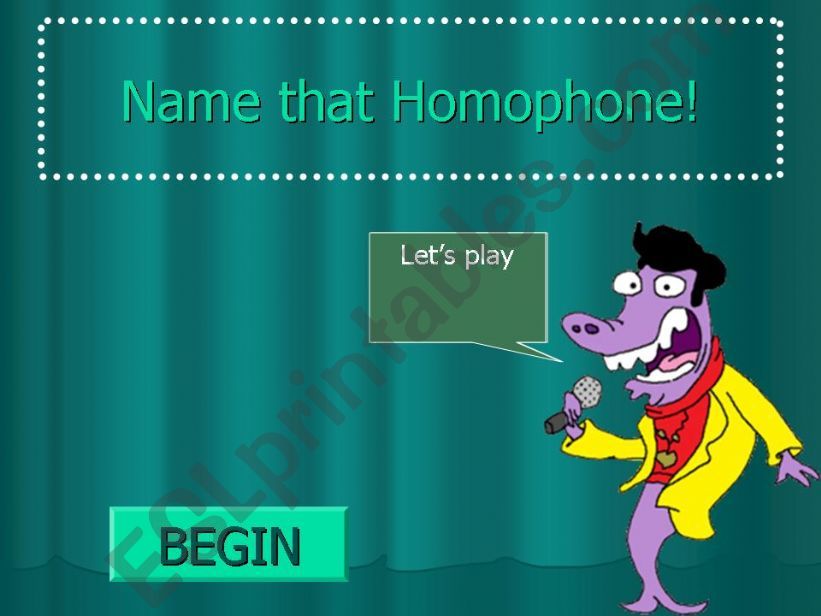 Name That Homophone! powerpoint