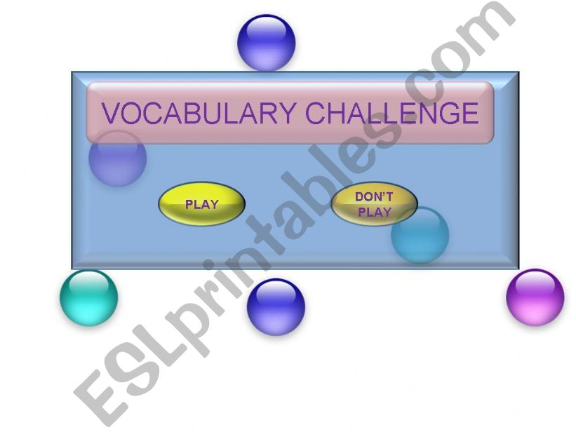 Vocabulary Challenge, word games, idioms, fun english,