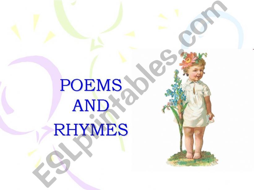 Poems and Rhymes powerpoint