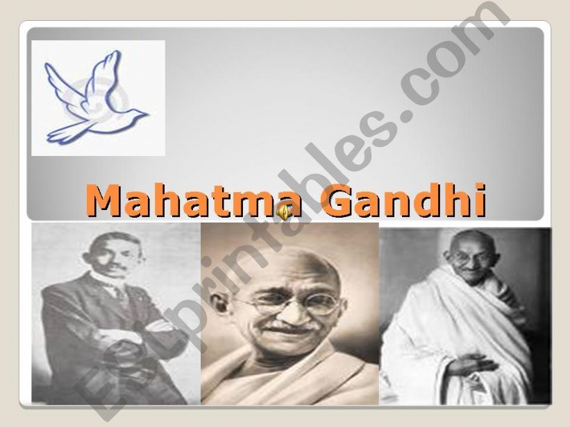 Mahatma Gandhi powerpoint