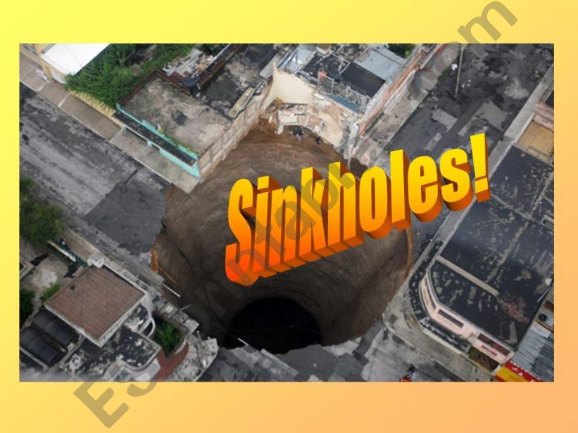 Sinkholes powerpoint