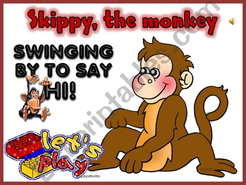 Skippy, the monkey - Error Correction Game
