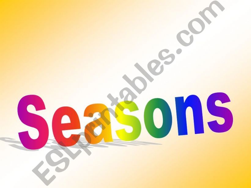 Seasons powerpoint