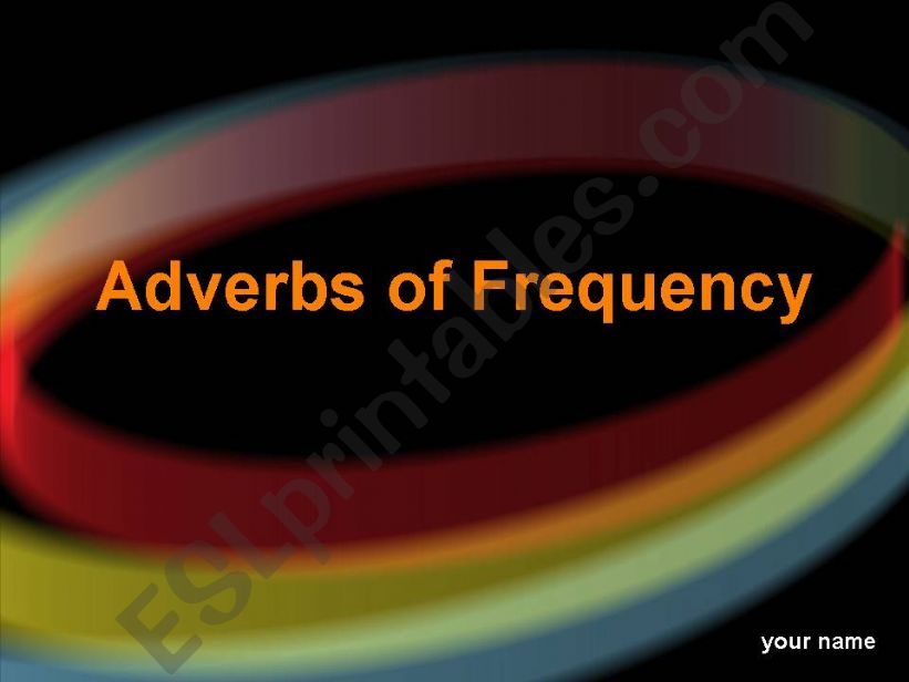 Adverbs of Frequency powerpoint