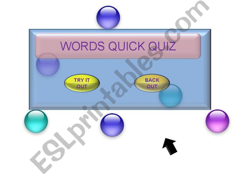 Words Quick Quiz, vocabulary, games, grammar games
