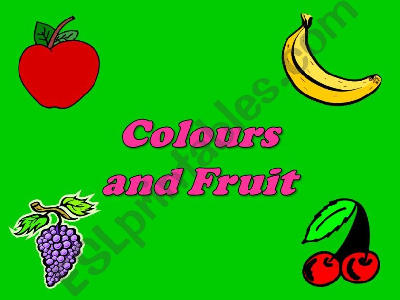 colours and fruit powerpoint
