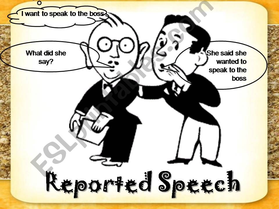REPORTED SPEECH 2 powerpoint