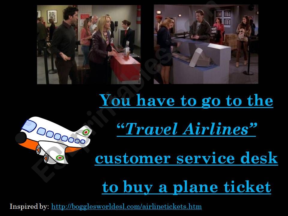 role play - buying a plane ticket