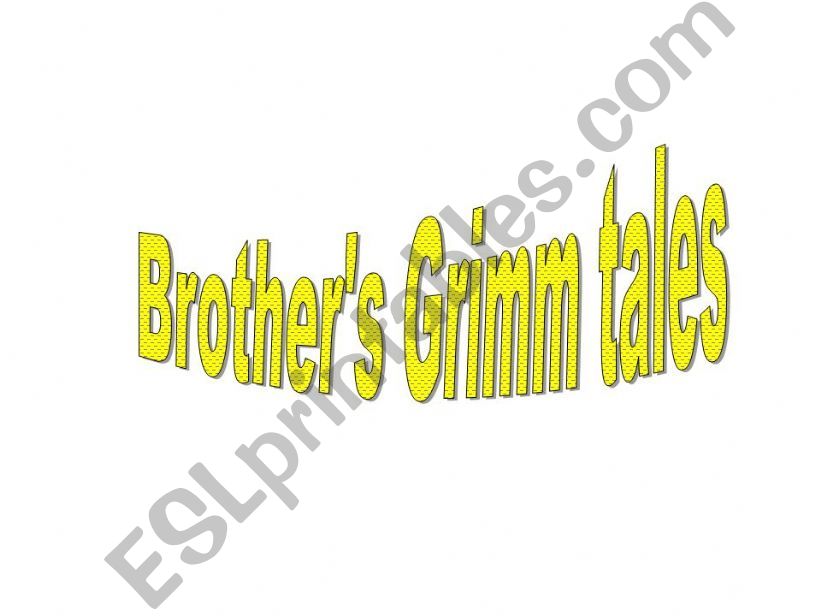 brothers grimm tales powerpoint