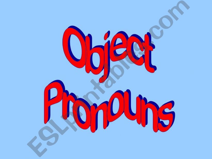 object pronouns powerpoint