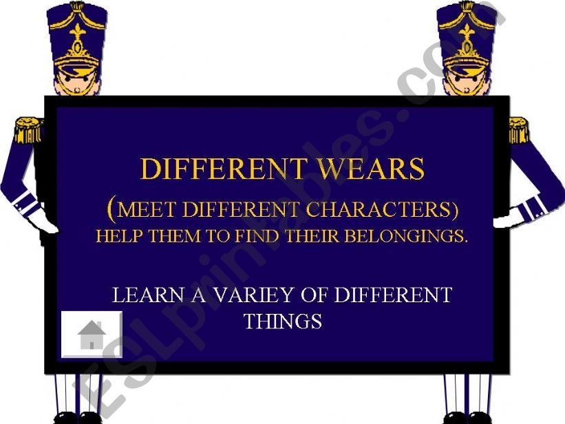 DIFFERENT WEARS powerpoint