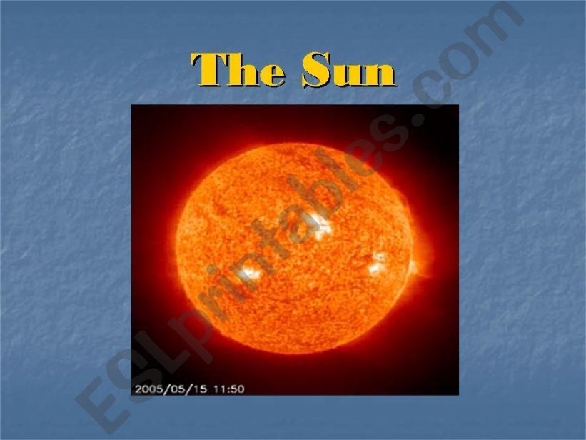 The Sun powerpoint