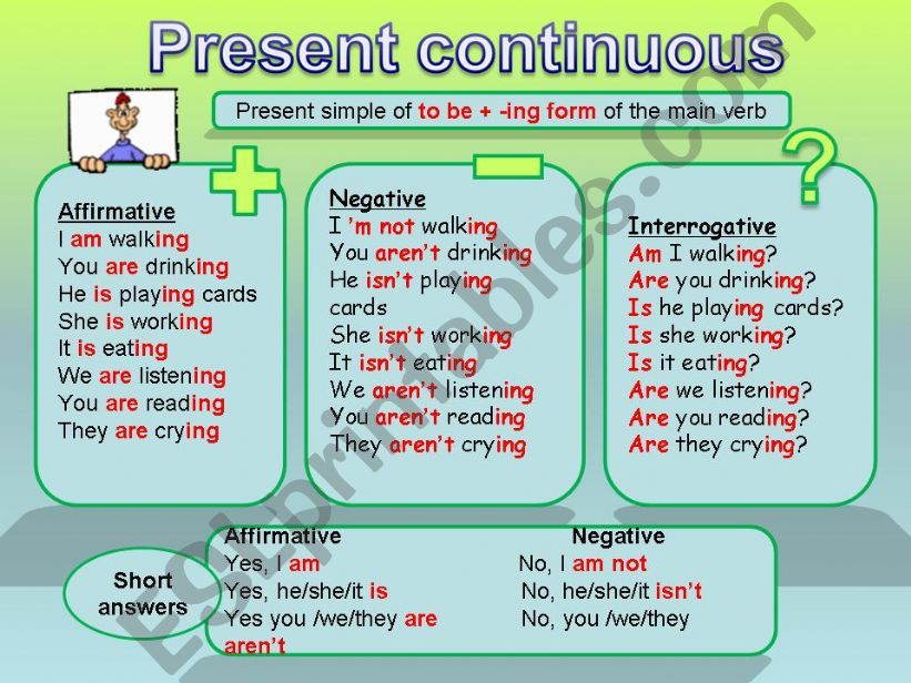 Present continuous tense powerpoint