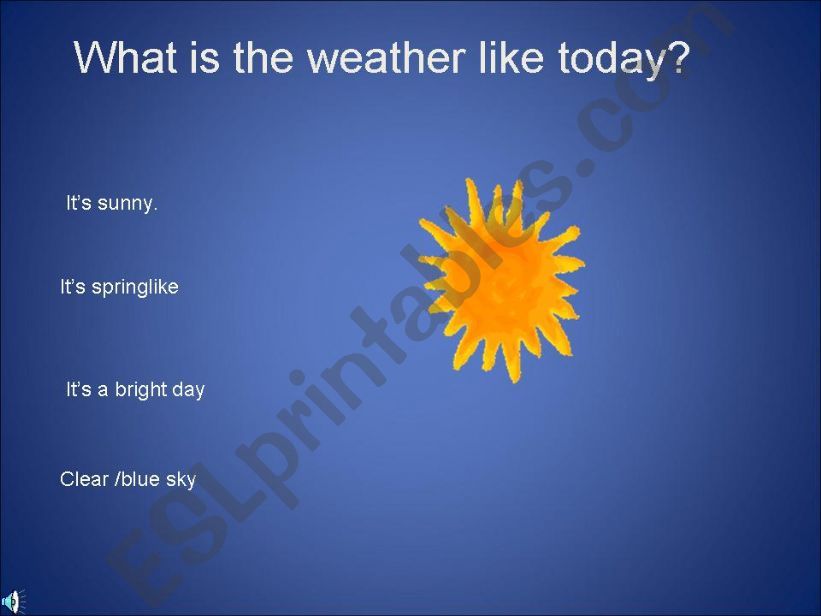 whats the weather like? powerpoint