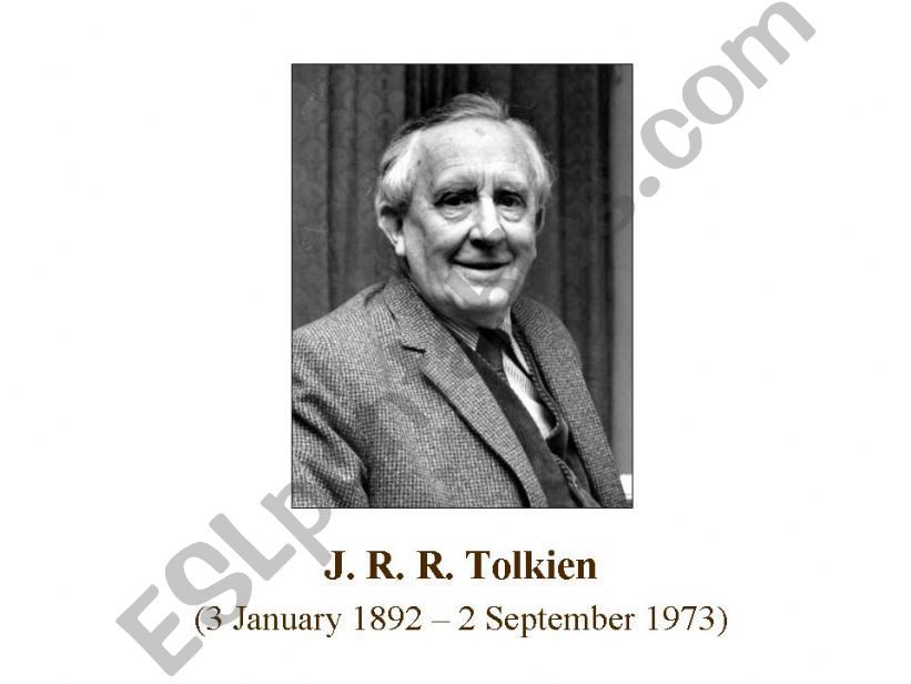 J. R. R. Tolkien biography powerpoint
