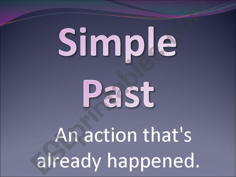 Simple Past powerpoint