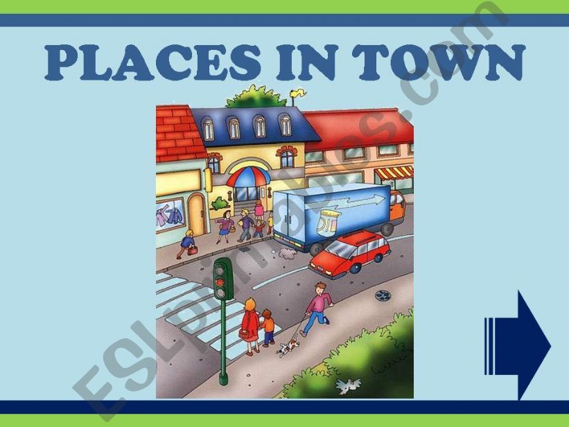 PLACES IN TOWN - GAME powerpoint