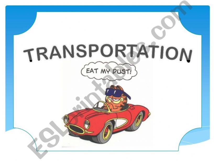 Means of transportation powerpoint