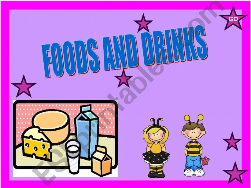 FOODS AND DRINKS 1-5 powerpoint