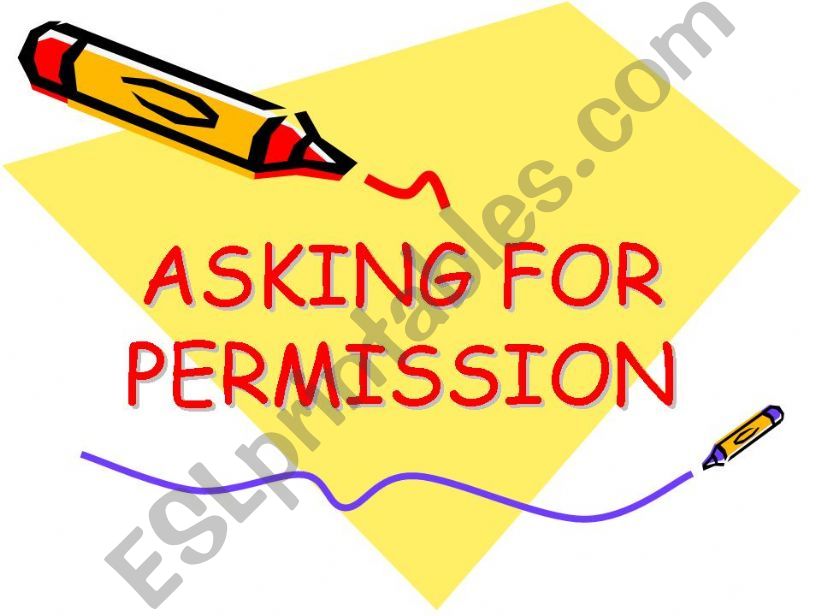 Modal Verbs - Asking for Permission