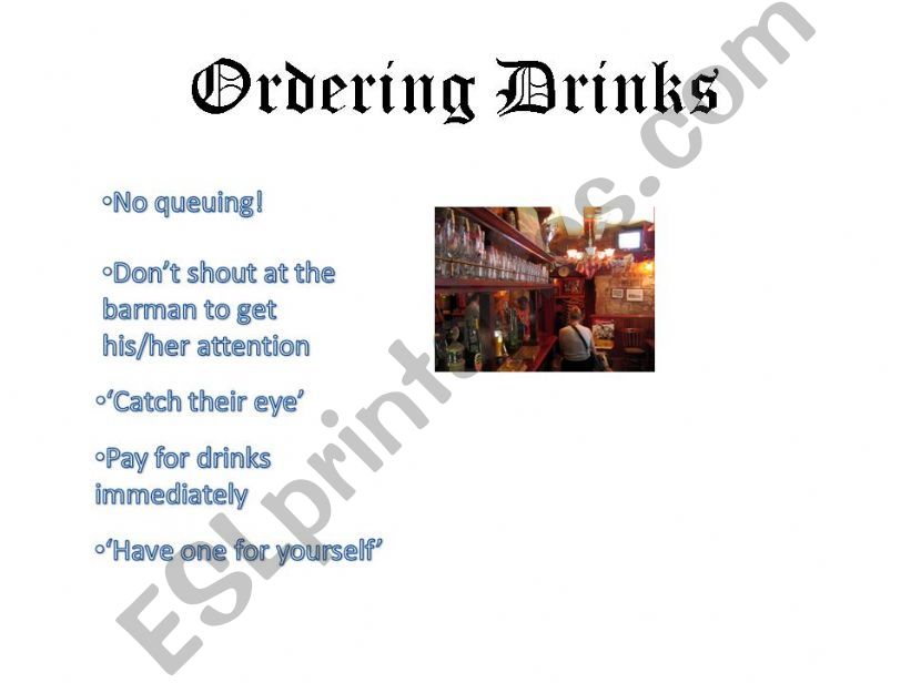 ENGLISH PUBS AND PUB CULTURE 5