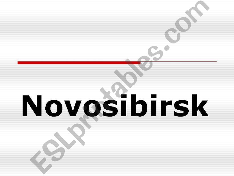 Novosibirsk powerpoint