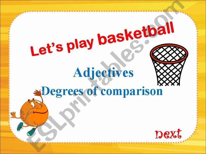 Lets play basketball powerpoint
