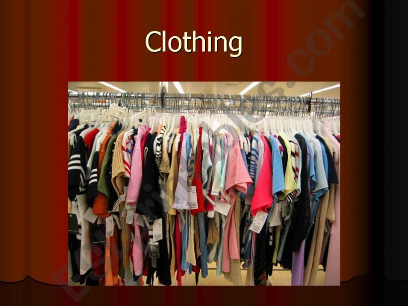 CLOTHING powerpoint